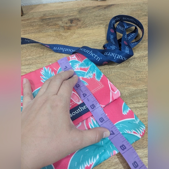 NWOT!! Simply Southern Pink and Teal Palm Print Pouch - Picture 13 of 14